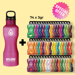 Bolero Probierpackung 74 x 3 g mit Trinkflasche