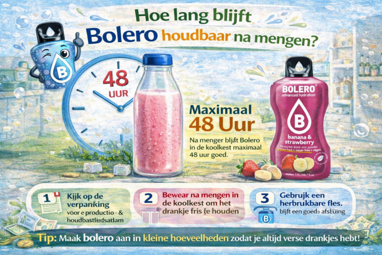How long does Bolero remain shelf-stable after mixing?