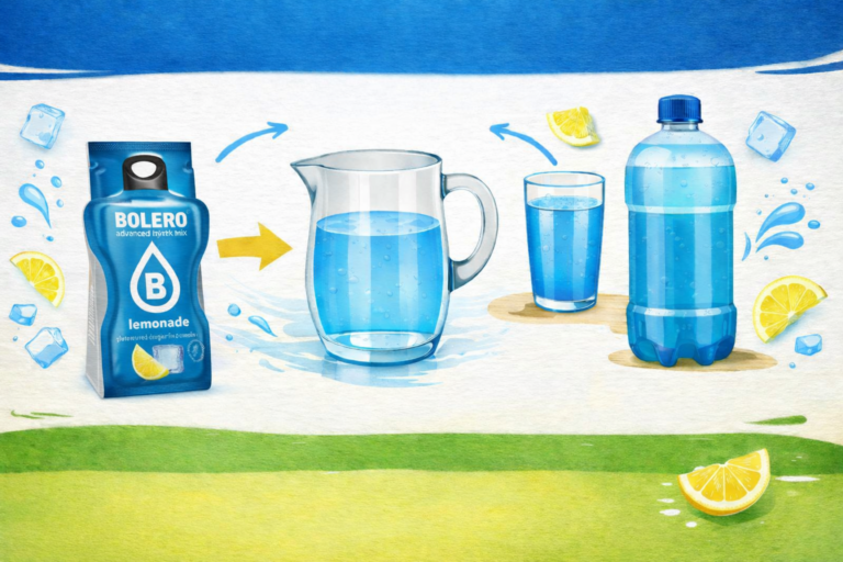 How many liters do you make with one sachet of Bolero?