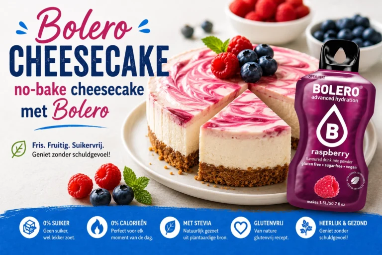 Bolero Cheesecake — no‑bake cheesecake met Bolero
