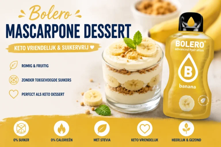 Bolero mascarpone dessert - keto vriendelijk en suikervrij
