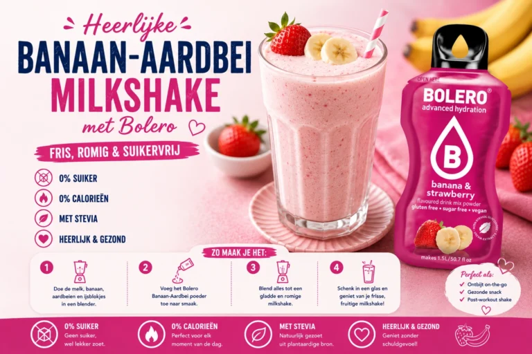 Heerlijke Banaan-Aardbei Milkshake